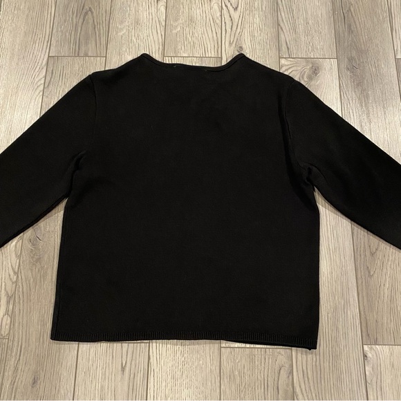 Sprint Cintas Cardigan Women’s Size L Black Knit Button Down Employee Sweater - Picture 8 of 15